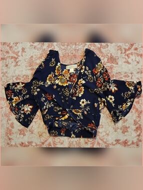 Cropped Floral Top